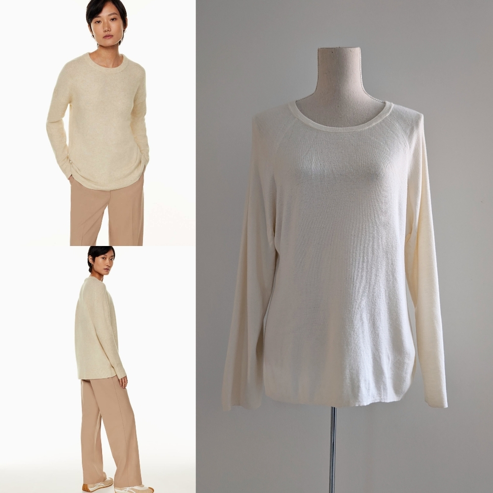 Like New Babaton Merino Wool Thurlow Long Sleeve Women's Sweater Aritzia